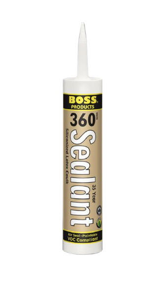 Boss Silicone Caulk White 360 10.3 Oz