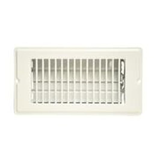 TRUEaire Mobile Home Floor Register 4 x 8 White (6 Pack)