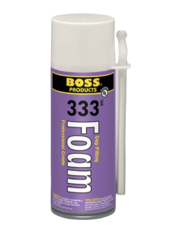 Boss 33316, 333 Foam Polyurethane Expanding Foam, 12 Ounce Aerosol
