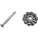 United States Hardware 24Pc. Rosette Button with Screws, Clear Plastic