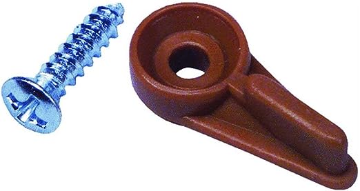 United States Hardware 8 Pc. Storm/Screen Clips W/ Screws Brown Nylon