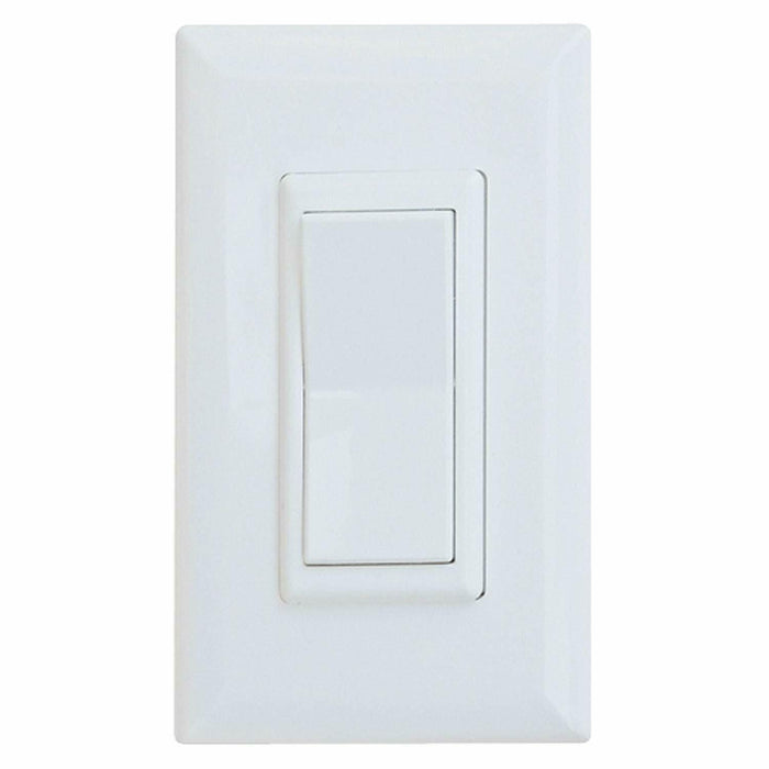 Wirecon Mobile Home/RV White Decorator Wall Switch W/Plate