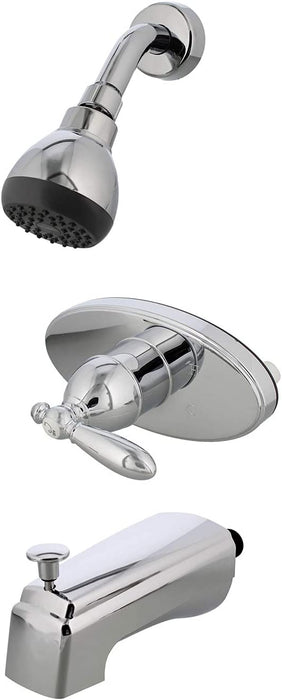 Empire Faucets Tub & Shower Diverter Kit - Chrome Bathroom Faucet U-YSL68ASLVR-E