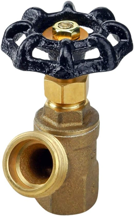 Aqua Plumb Boiler Drain Valve with Stuffing Box, 3/4", Male Brass