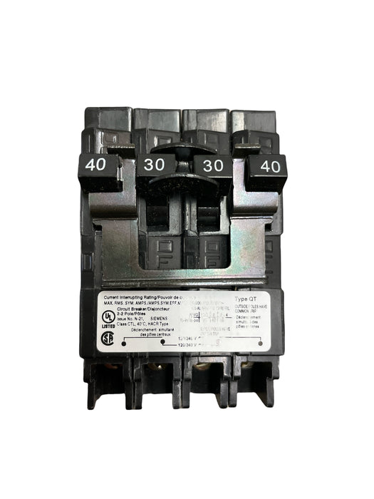 Siemens 40/30/30/40 Quad Breaker Q24030CT2