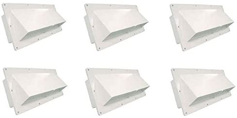 VENTLINE V2111-18 RV Trailer Camper Appliances Range Hood Vent Natural White (6 Pack)