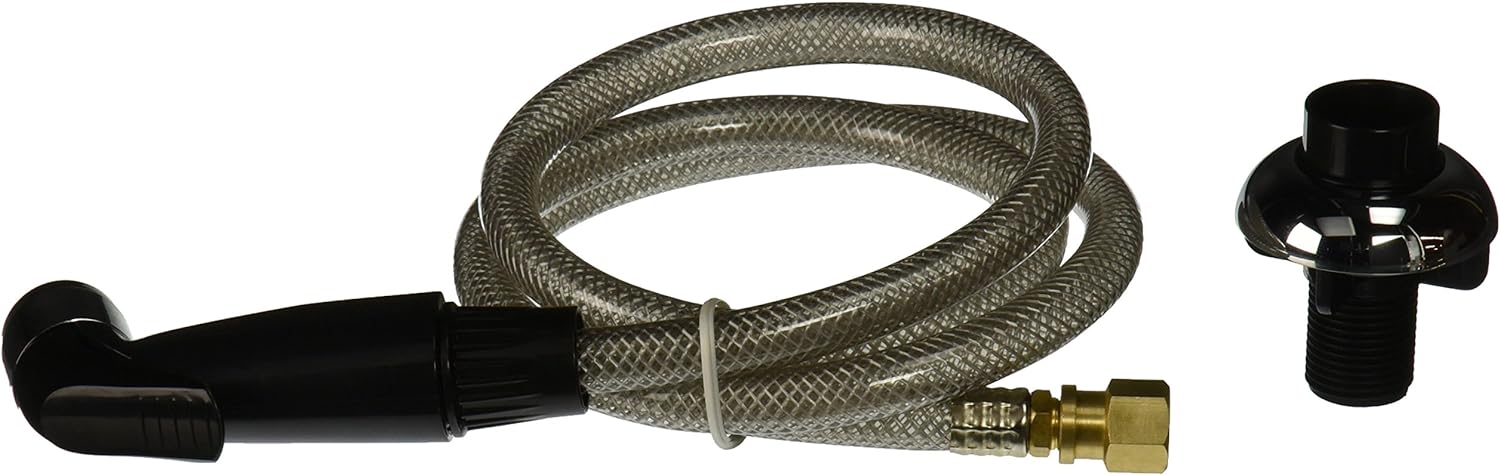 Mobile Home Sink Sprayer Head & Hose, Black