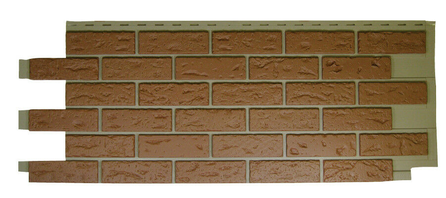 Mobile Home/RV Novik Red Used Blend Simulated Brick Skirting Panel (9 Pieces)