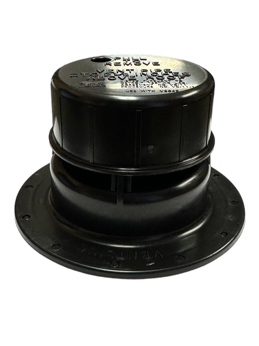 Ventline V2049-55 1-1/2" Plastic Plumbing Vent Cap, Black