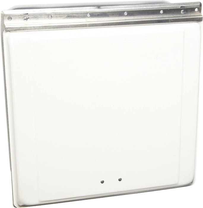 Ventline Sidewall Exhaust Fan with White Exterior Cover and White Interior Grille V2215-21