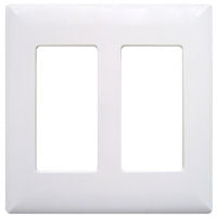 Pass & Seymour Mobile Home/RV White Double Snap On Plate