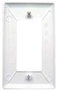 Pass & Seymour Mobile Home/RV White Single Snap On Plate