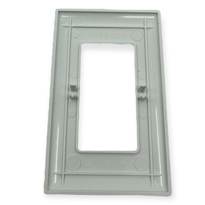 Mobile Home/RV Wirecon White Decorator Single Snap-On Plate