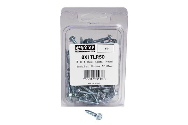 EVCO Mobile Home 1" Zinc Hex Head Screw (50 Pack)