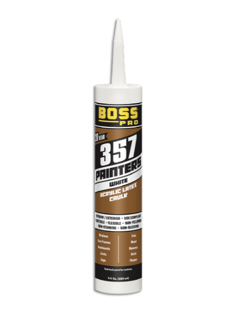 Boss 363 Acrylic Latex With Silicone 20 year Sealant - White
