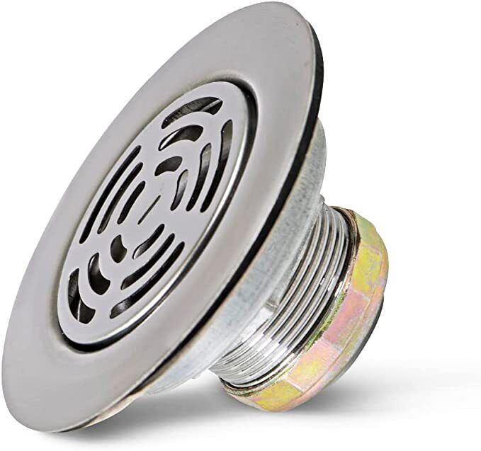 Ez-Flo Mobile Home 1-1/2" Flat Top Chrome Shower Drain 30031