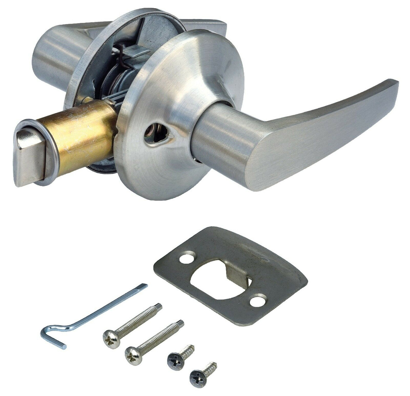 Brushed Nickel Interior Door Lever