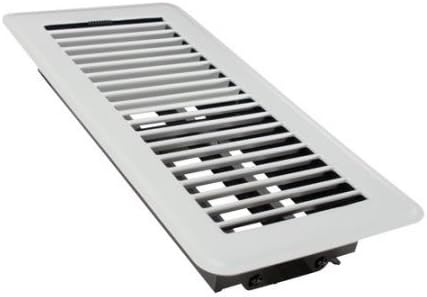 TRUEaire Mobile Home Floor Register 4 x 10 White