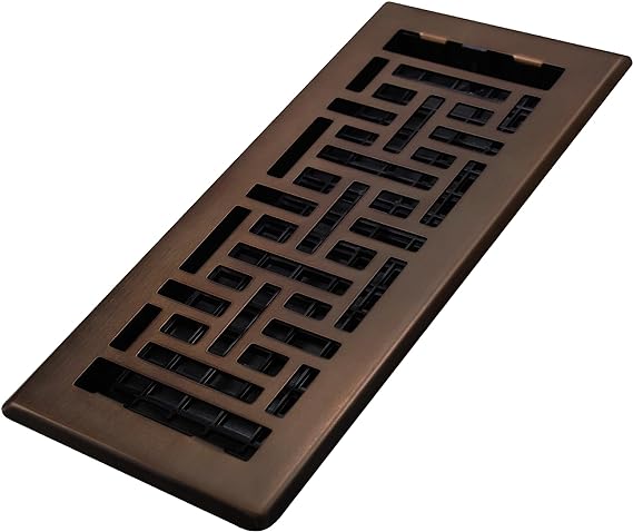 Decor Grates AJH410-RB Floor Register, 4x10, Oil Rubbed Bronze