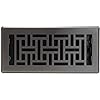 Decor Grates AJH410-GM Floor Register, 4x10, Gun Metal