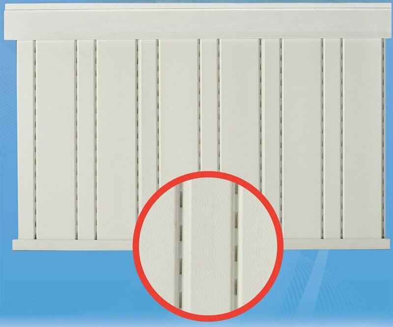 Mobile Home Rustique RIBB Vinyl Skirting White Vented 16" x 46" Panel (8 Pack)