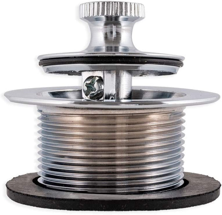 Mobile Home 1-1/2" Chrome Tub Drain with Lift-N-Turn Stopper