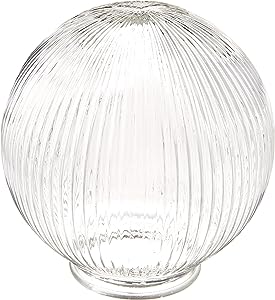 Mobile Home Parts Direct 6" Clear Ribbed Polycarbonate Globe