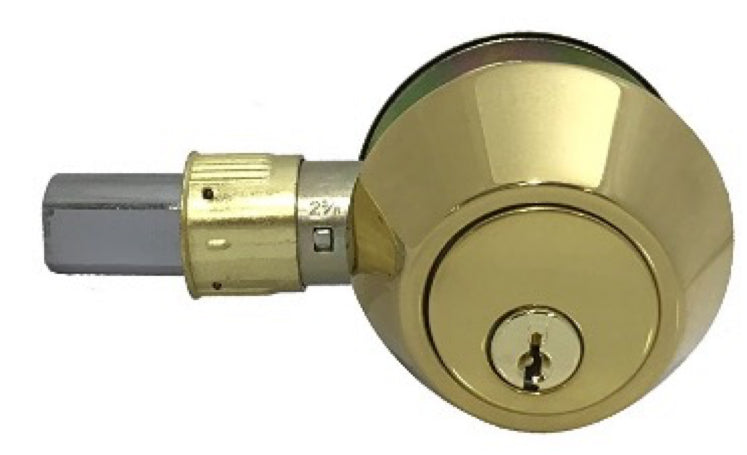 J & D Lock Co Brass Deadbolt Lock for Mobile Homes