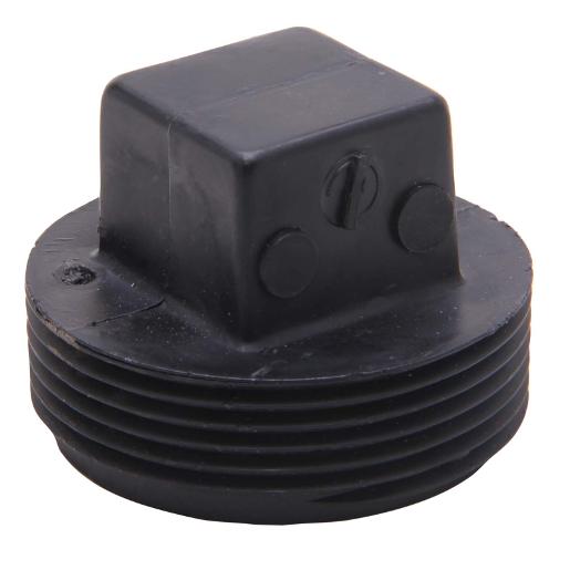 ABS Cleanout Adapter with Plug 3"