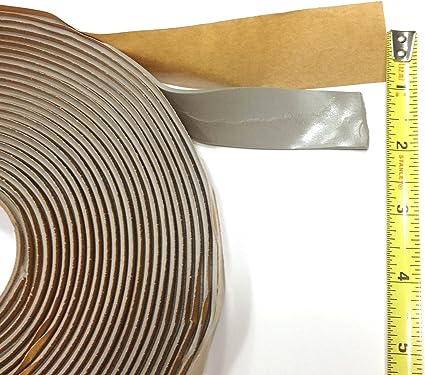 Colorimetrics Gray Putty Tape/Butyl Tape 1/8" x 1-1/2" x 30 FT