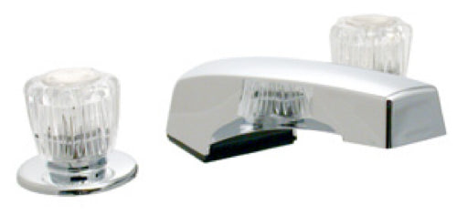 Ultra Mobile Home Garden Tub Faucet, Chrome Finish with Clear Handles