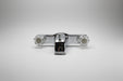 Chrome valve handle on a white background
