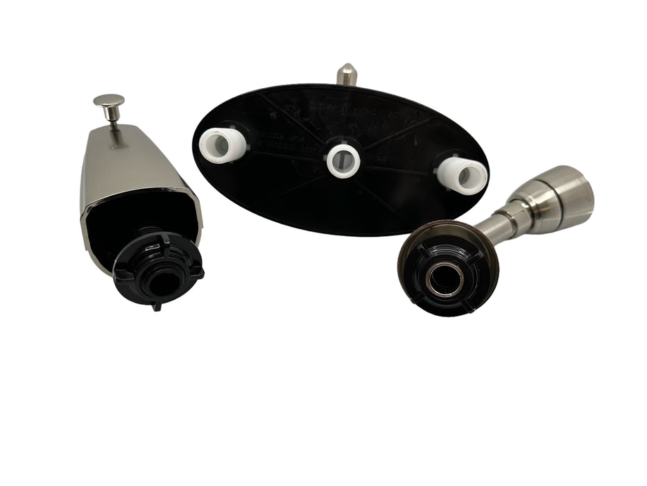 MHPD 6" 3-Hole Brushed Nickel Tub & Shower Faucet