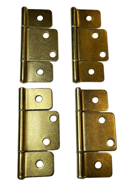 Mobile Home/RV Brass Interior Door Extended Leaf Hinge with Screws (4 Pack)