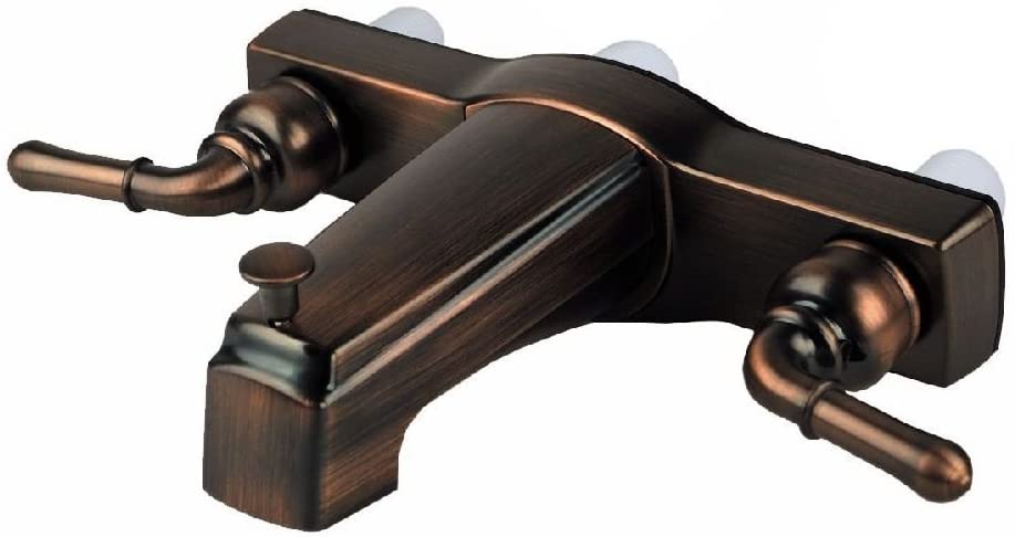 Ultra Mobile Home 8" Tub & Shower Faucet, Oil Rubbed Bronze with Lever Handles