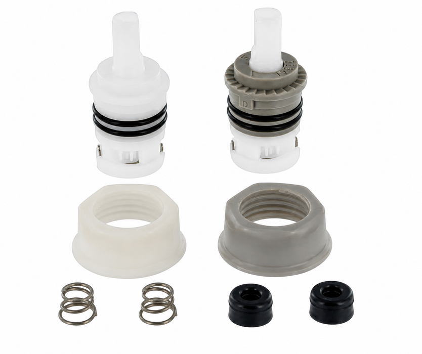 Phoenix Faucets by Valterra PF287033 Catalina 1/4 Turn Replacement Cartridge Set | Hot & Cold Pair for Lever Handle Faucets