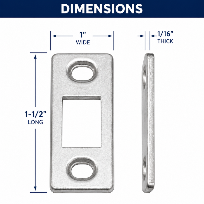 Elixir 295065 Entry Door Striker Plate for Mobile Home Doors (Pre-August 1992)