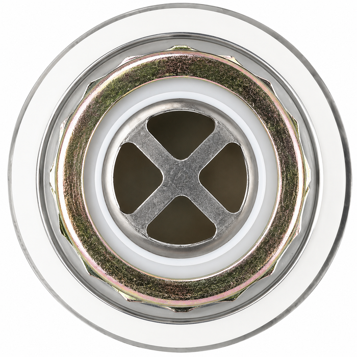 Mobile Home Bathtub Drain 1-1/2" Stainless Steel with Rubber Stopper