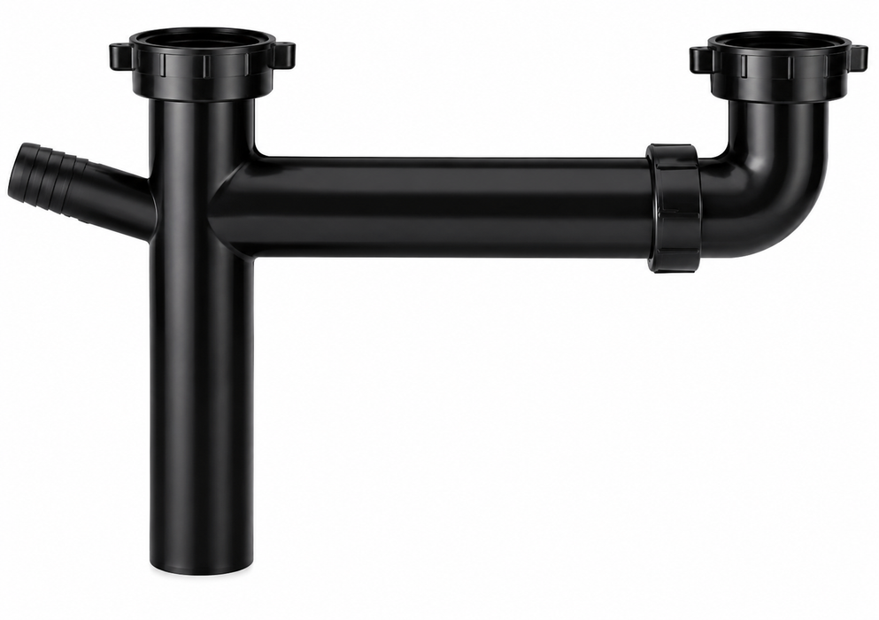 Mobile Home Kitchen Double Bowl Sink Drain Kit 1-1/2" with Dishwasher Hookup