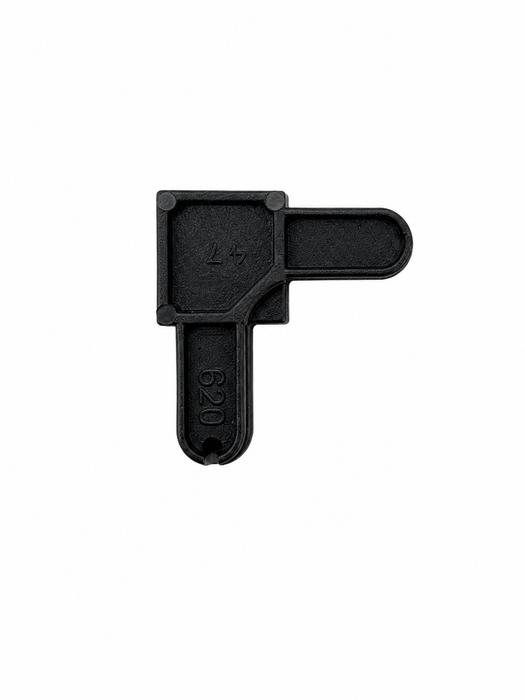 Mobile Home Parts Direct Black Screen Frame Corners – 1/4" x 5/8", Square Cut, Plastic, 20 Pack