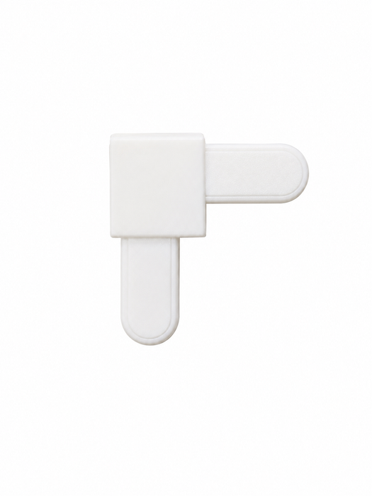 Mobile Home Parts Direct White Screen Frame Corners – 1/4" x 5/8", Square Cut, Plastic, 20 Pack