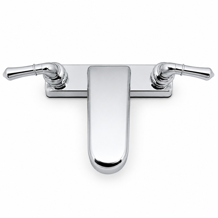 Utopia 8" Deck-Mount Garden Tub Faucet with Chrome Lever Handles