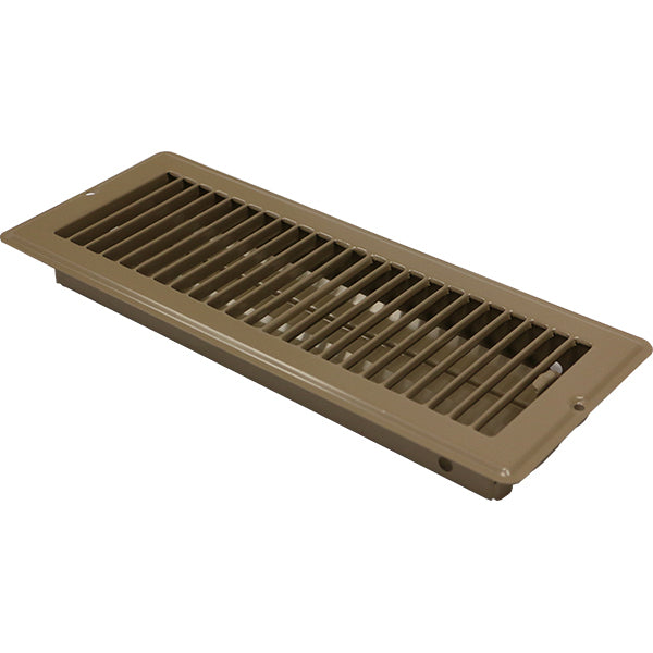 Continental Industries Brown Floor Register 4 X 12