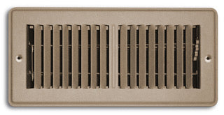 TRUEaire Mobile Home Floor Register 4 x 8 Brown (4 Pack)