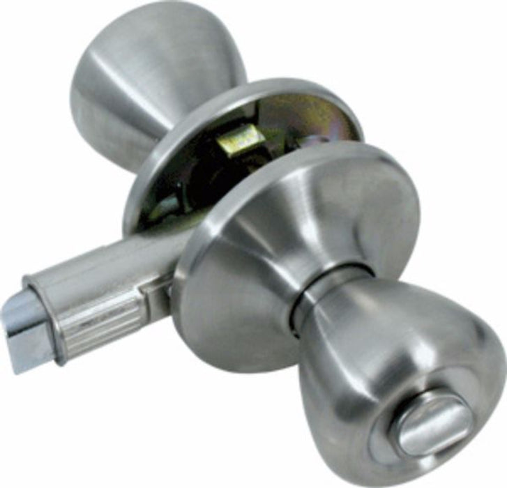 Mobile Home/RV Interior Door Privacy Knob, Brushed Nickel