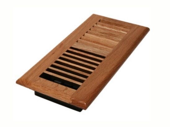 Decor Grates 4" x 10" Natural Oak Floor Register WL410-N