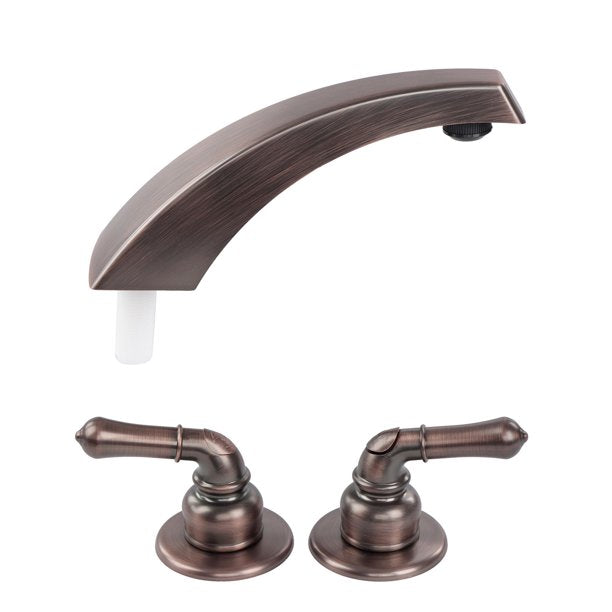 Mobile Home Garden Tub Faucet, Oil Rubbed Bronze with Lever Handles