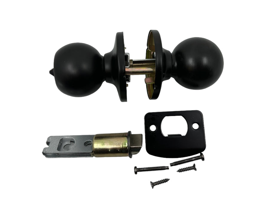 Mobile Home Home Parts Direct Ball Privacy Lockset for Interior Doors, Matte Black