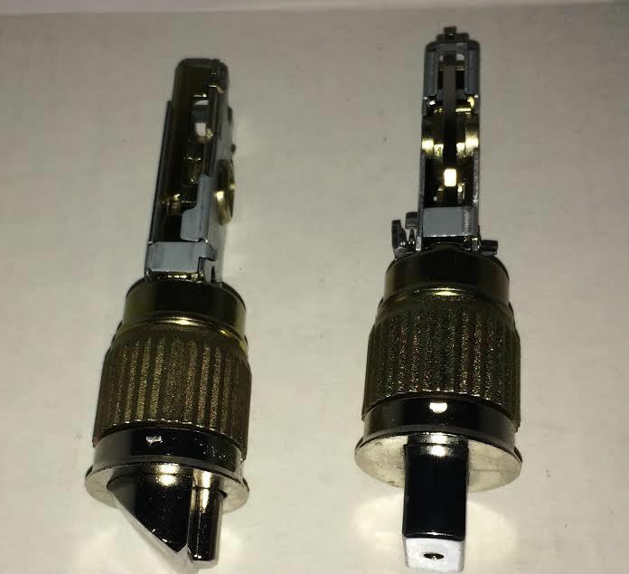 J & D Lock Company Mobile Home Entry Lock and Deadbolt Set, Brass (2 Pack, Keyed Alike)