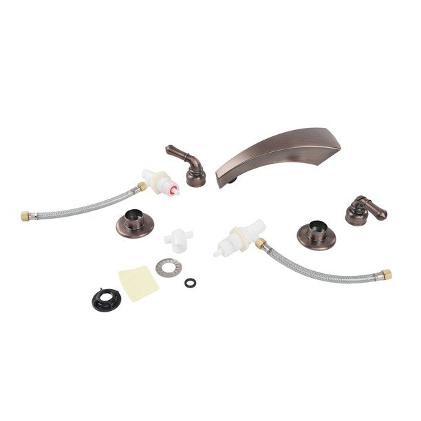 Mobile Home Garden Tub Faucet, Oil Rubbed Bronze with Lever Handles